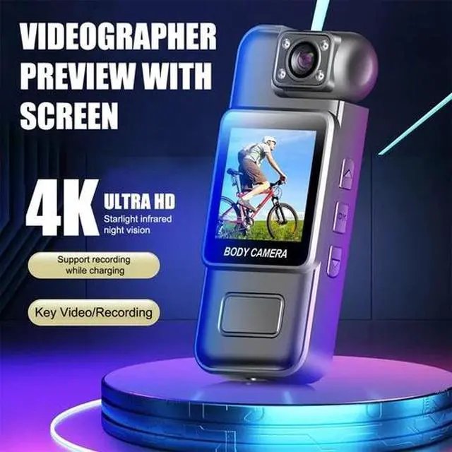 Alt view image 2 of 7 - WiFi 4K Camera Camcorder 1080P Body Police Cam With Audio Video DVR IR Night Cam