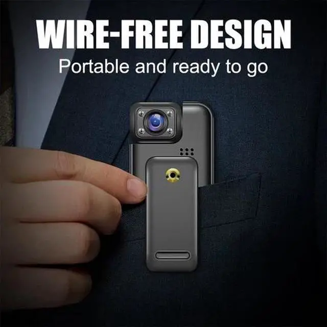 Alt view image 3 of 7 - WiFi 4K Camera Camcorder 1080P Body Police Cam With Audio Video DVR IR Night Cam