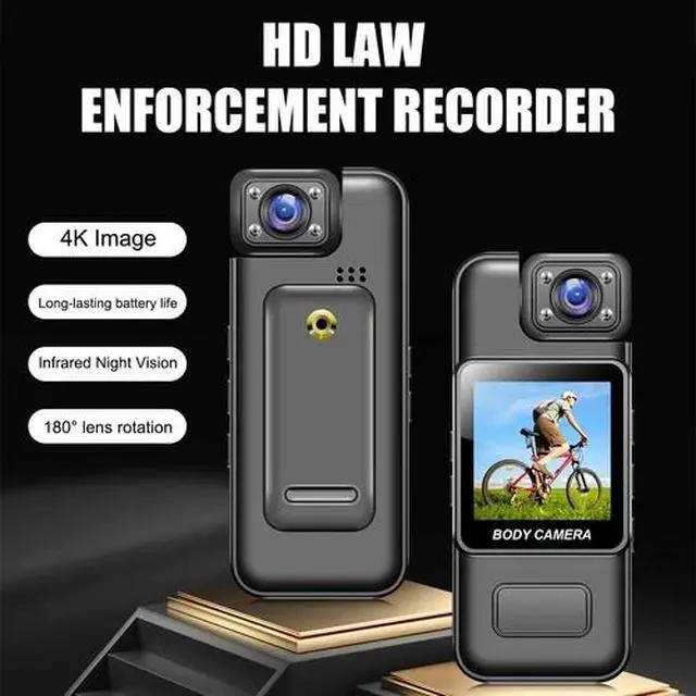 Alt view image 4 of 7 - WiFi 4K Camera Camcorder 1080P Body Police Cam With Audio Video DVR IR Night Cam