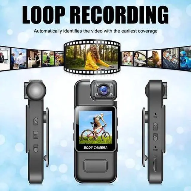 Alt view image 5 of 7 - WiFi 4K Camera Camcorder 1080P Body Police Cam With Audio Video DVR IR Night Cam