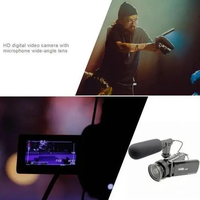 Alt view image 2 of 6 - 1080P Video Camera with Microphone Camcorder Video Recorder 16 Million Home Camc