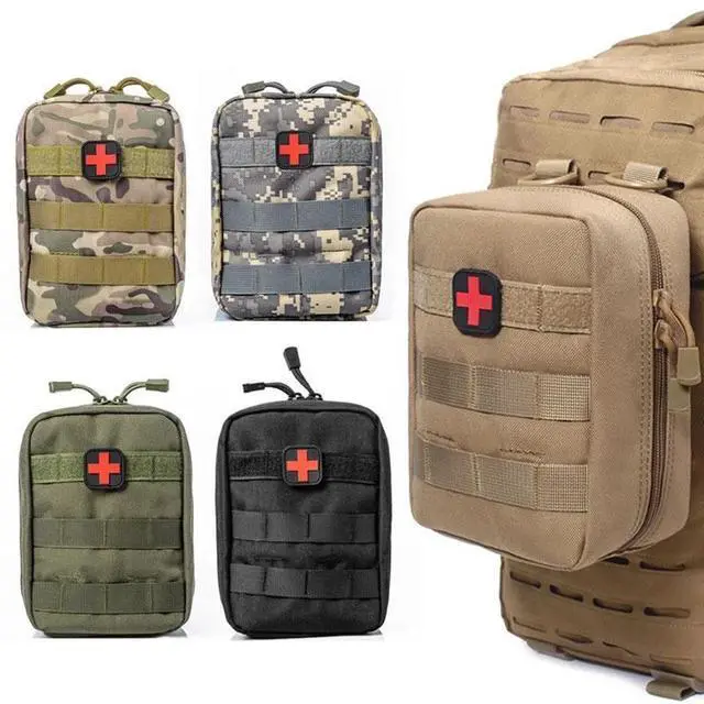 Main image of Tactical Molle First Aid Kits EDC Medical Pack Outdoor Military Army Hunting Bag Khaki