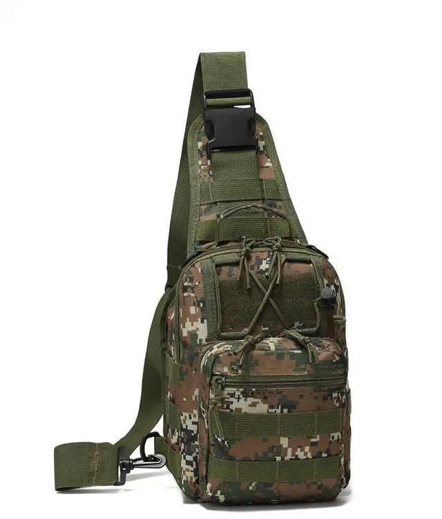 Main image of Mens Backpack Tactical Sling Bag Shoulder Molle Travel Chest Pack Outdoor Hiking jungle digital