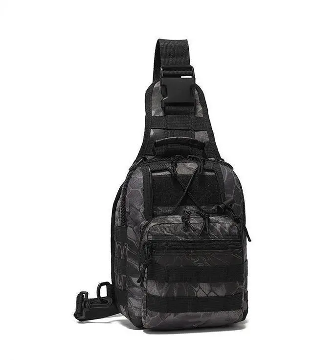 Main image of Mens Backpack Tactical Sling Bag Shoulder Molle Travel Chest Pack Outdoor Hiking Black Python