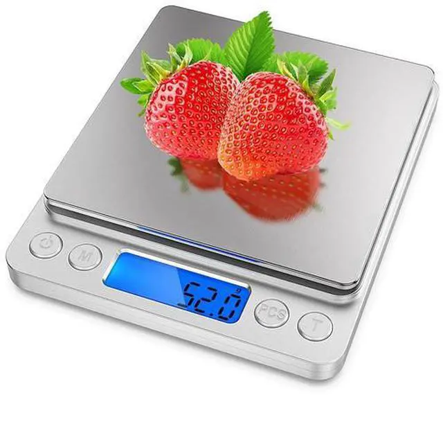 Main image of 3000g x 0.1g Pocket Size Herb Grain Jewelry Gold Silver Coin Gram Digital Scale