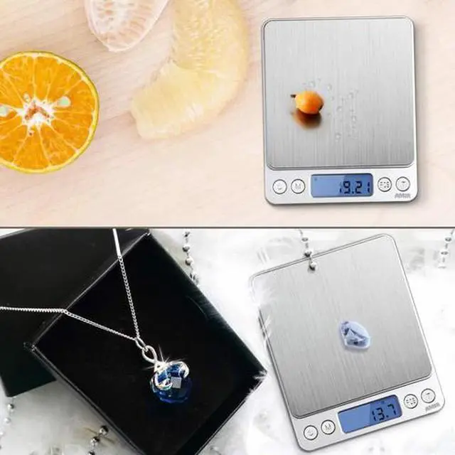 Alt view image 3 of 6 - 3000g x 0.1g Pocket Size Herb Grain Jewelry Gold Silver Coin Gram Digital Scale