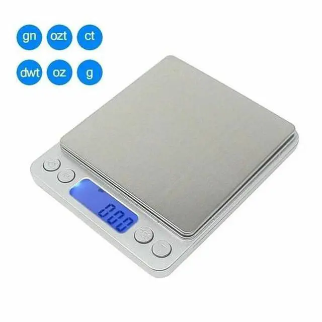 Alt view image 6 of 6 - 3000g x 0.1g Pocket Size Herb Grain Jewelry Gold Silver Coin Gram Digital Scale
