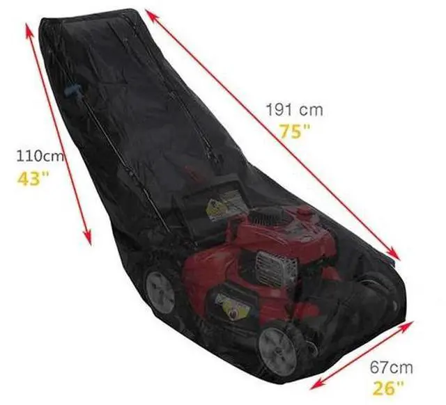 Main image of For Push Mower Universal Fit Waterproof Lawn Mower Cover Heavy Duty UV Protector