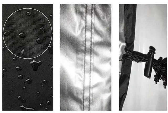 Alt view image 5 of 5 - For Push Mower Universal Fit Waterproof Lawn Mower Cover Heavy Duty UV Protector