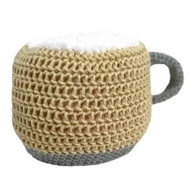 Alt view image 5 of 7 - Novelty Beanie Hat Funny Party Hat Autumn Winter Warm Cap Knitting Beer Mug Hat