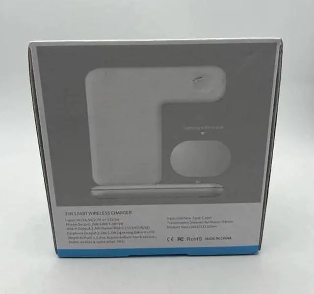 Alt view image 2 of 2 - Wireless Charging Station Fast Charge for iPhone Apple Watch AirPods 3 in 1