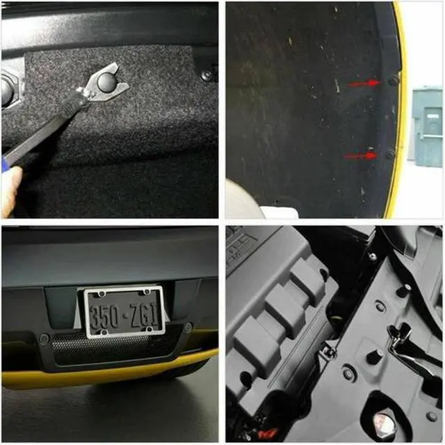 Alt view image 3 of 6 - 7mm 400PCS Plastic Rivets Bumper Clips Auto Car Hole Fastener Fender Push Pin