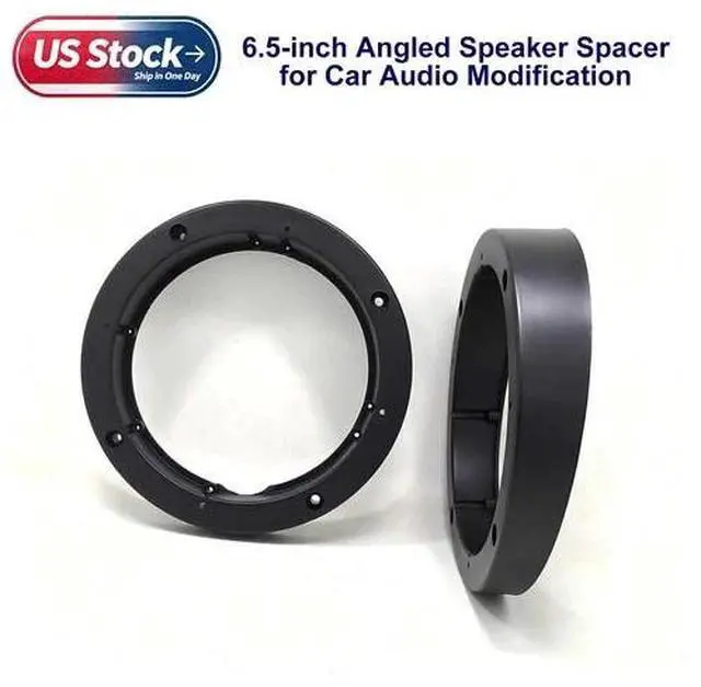 Main image of 2 Pack 6.5" Angled Speaker Spacer 15mm Waterproof Car Audio Pad New