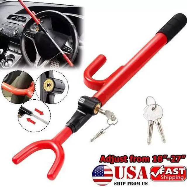 Main image of Universal Steering Wheel Lock The Club Twin Hook Anti Theft Car Van Truck SUV
