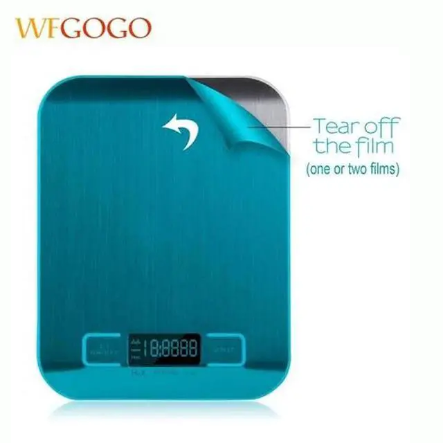 Alt view image 6 of 7 - Digital Electronic Kitchen Food Diet Postal Scale Weight Balance 5KG / 1g 11lb