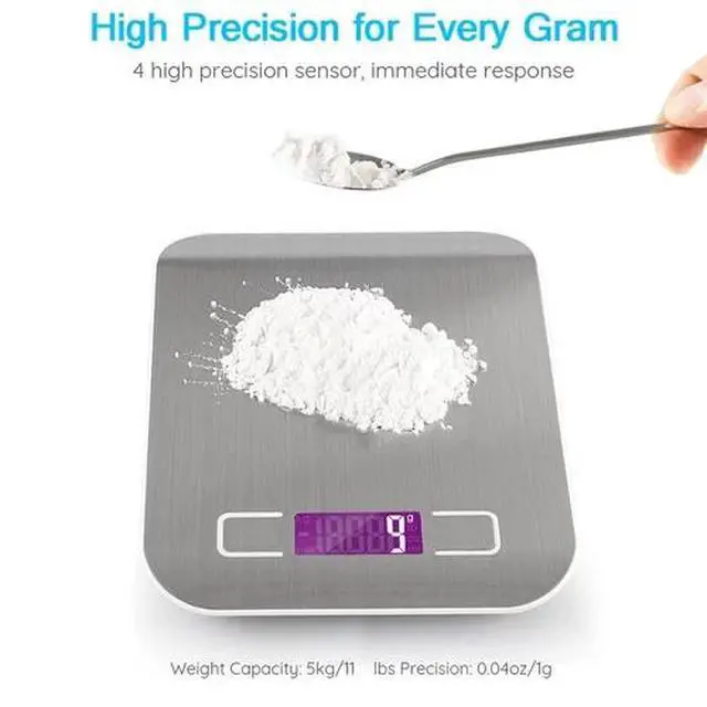 Alt view image 7 of 7 - Digital Electronic Kitchen Food Diet Postal Scale Weight Balance 5KG / 1g 11lb