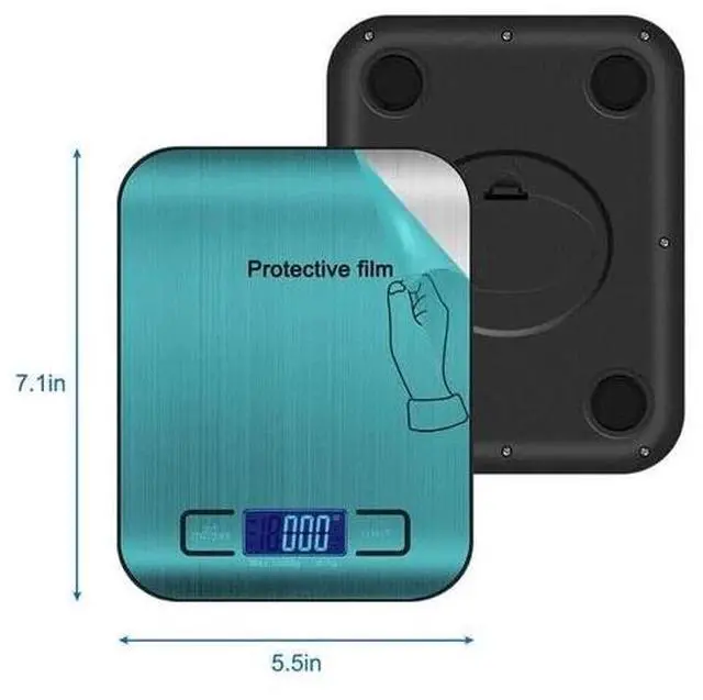 Alt view image 3 of 7 - Digital Food Scale 22lb Kitchen Scales Grams & Ounce For Weight Loss Cooking New