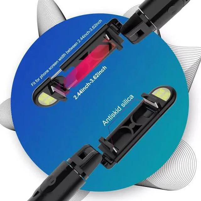 Alt view image 4 of 7 - US Selfie Stick Tripod Remote Desktop Stand Phone Holder For iPhone Samsung 2pcs Black