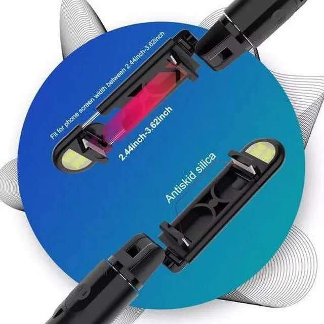 Alt view image 5 of 7 - US Selfie Stick Tripod Remote Desktop Stand Phone Holder For iPhone Samsung Black 1pc
