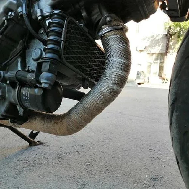 Alt view image 6 of 7 - Exhaust Header Wrap 2"x33ft Titanium High-Heat Insulation Tape for Manifolds