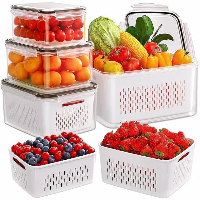 Main image of Pack Fruit Storage Containers with Removable Leakproof