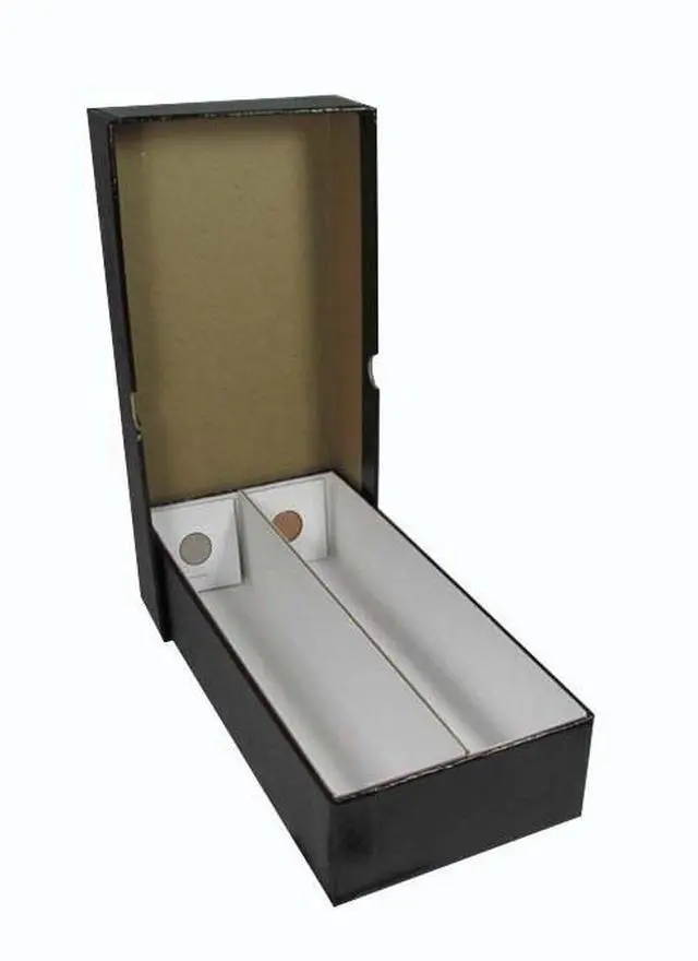 Alt view image 4 of 6 - 2X2 Coin Flips Snaplock Storage Box Heavy Duty Strong 10 Inch Double Row Black