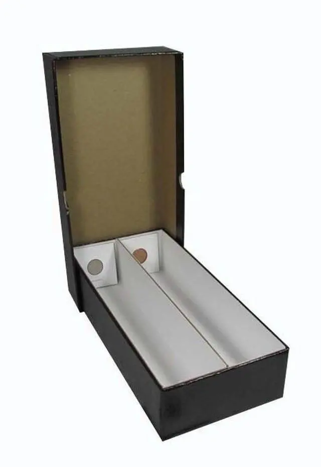 Alt view image 6 of 6 - 2X2 Coin Flips Snaplock Storage Box Heavy Duty Strong 10 Inch Double Row Black