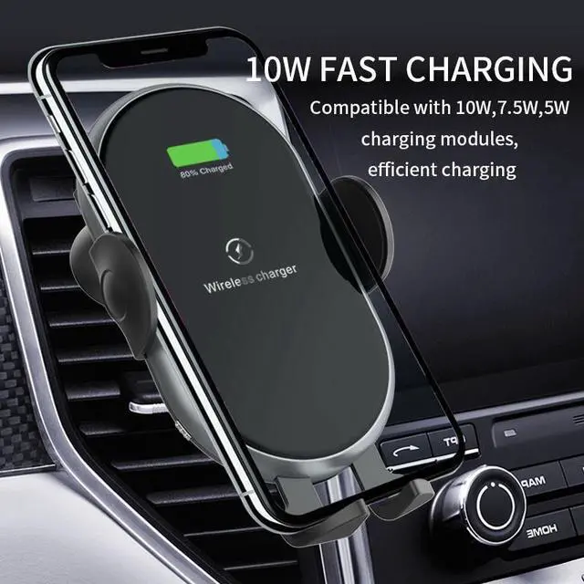 Main image of 10W Wireless Charger Fast Charging Automatic Clamping Car Mount Phone Holder