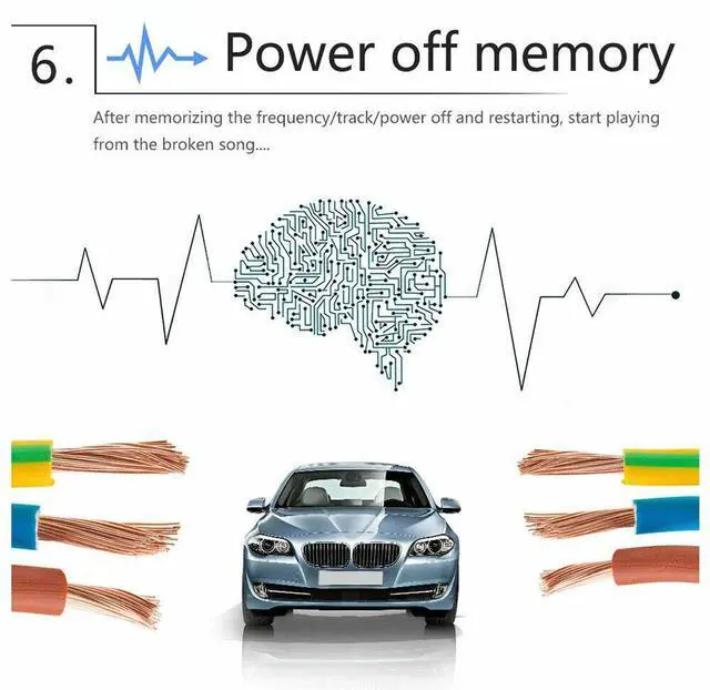 Alt view image 4 of 7 - Bluetooth Vintage Car FM Radio MP3 Player USB Classic Stereo Audio Receiver AUX