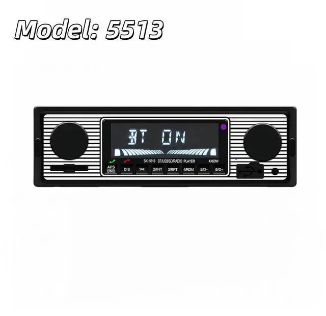 Alt view image 7 of 7 - Bluetooth Vintage Car FM Radio MP3 Player USB Classic Stereo Audio Receiver AUX