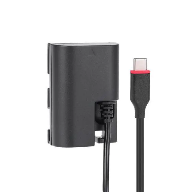 Alt view image 6 of 6 - For Canon EOS R5 II/R6 II/R5/R7/Live Stream Power Type-C PD LP-E6 Dummy Battery