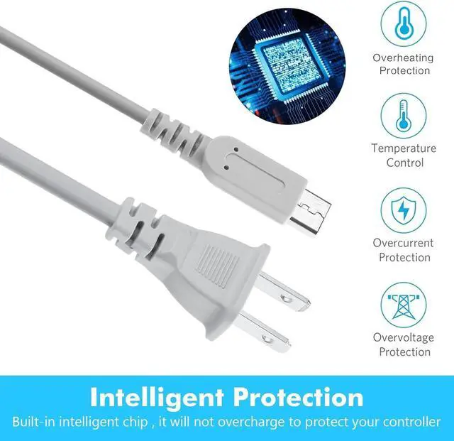 Alt view image 4 of 7 - For Nintendo Wii U GamePad Lot AC Power Supply Charging Adapter Cable Charger-For Wii U GamePad