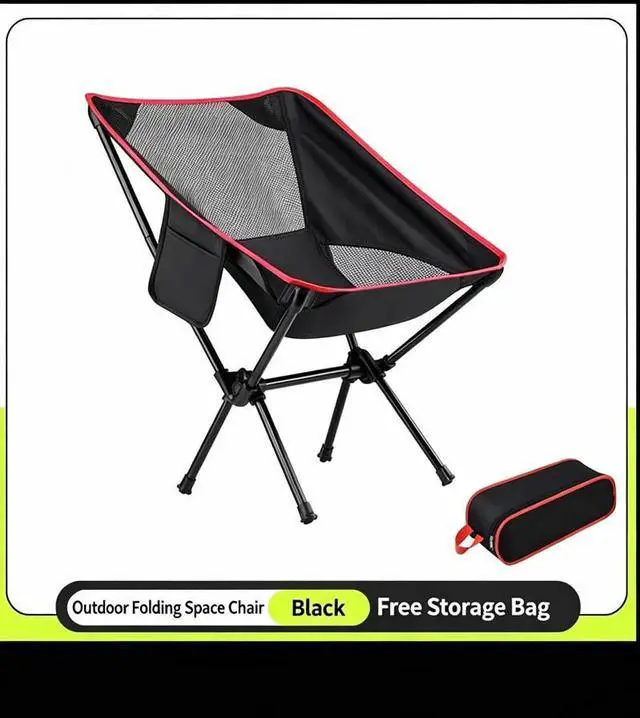 Main image of 1/2-Pack Collapsible Camp Chairs w/Carrying Bag Outdoor Chair Camping Hiking
