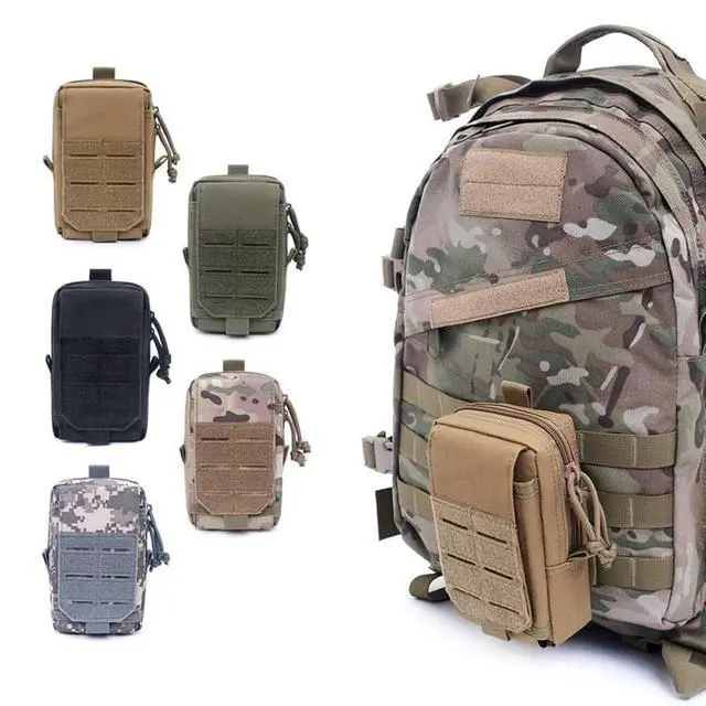 Alt view image 2 of 7 - Tactical Molle EDC Pouch Cellphone Pouch Holder Utility Gadget Organizer Bag CP