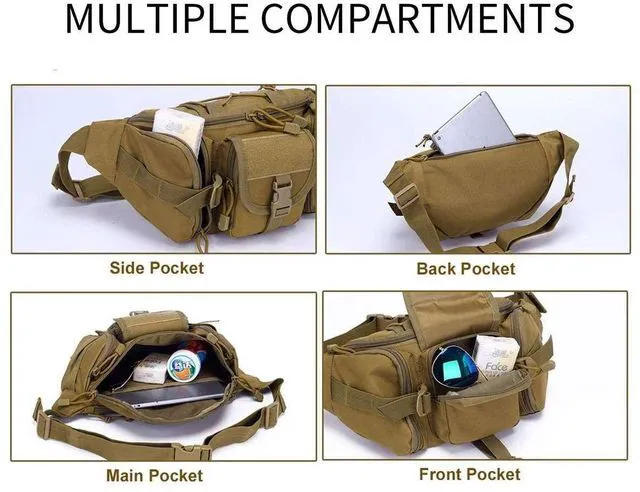 Alt view image 4 of 7 - Utility Tactical Waist Fanny Pack Pouch Military Camping Hiking Belt Bag Russia Camouflage