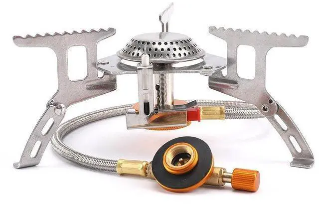 Alt view image 6 of 7 - 3900W Portable Backpacking Camping Gas Stove With Piezo Ignition Burner Case US