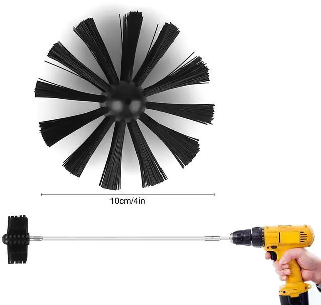Alt view image 2 of 7 - Dryer Vent Cleaning Kit Flexible Brush Head Remove Chimney Lint Dust Debris 9pcs