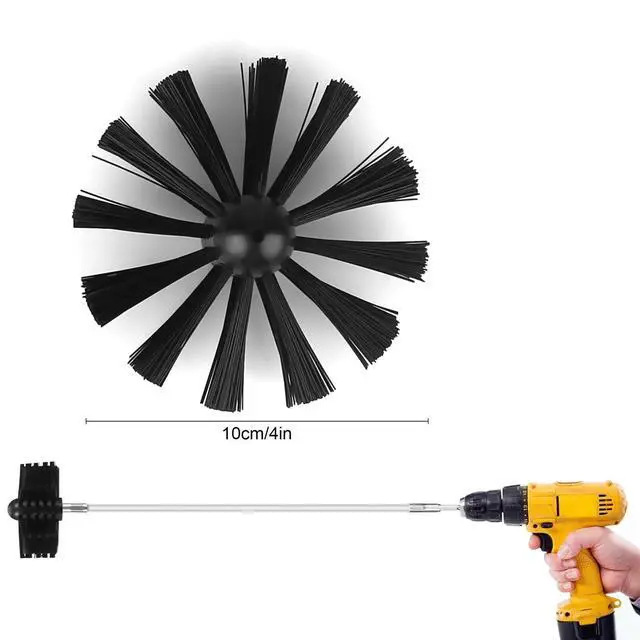 Alt view image 3 of 7 - Dryer Vent Cleaning Kit Flexible Brush Head Remove Chimney Lint Dust Debris 6pcs