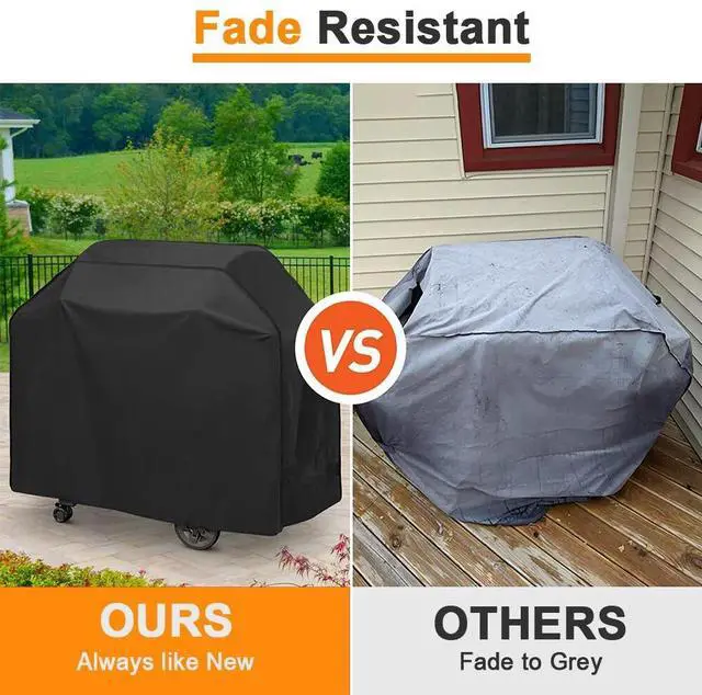Alt view image 6 of 7 - 57Inch BBQ Gas Grill Cover Outdoor Heavy Duty Barbecue Waterproof UV Protection 210D Oxford Fabric 57*46*24(145*61*117cm)