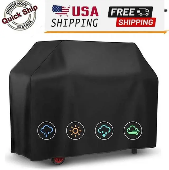 Main image of 57Inch BBQ Gas Grill Cover Outdoor Heavy Duty Barbecue Waterproof UV Protection 210D Oxford Fabric 57*46*24(145*61*117cm)