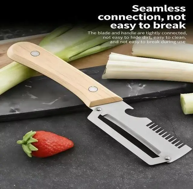 Alt view image 6 of 7 - 2Pcs Vegetable Peeler 3 in 1 Multi-Functional for Kitchen Stainless Steel Peeler
