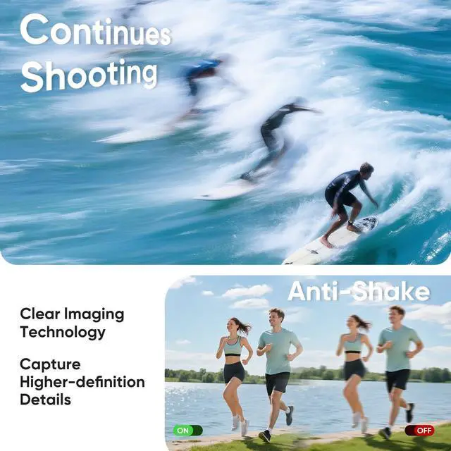 Alt view image 3 of 7 - 4K Digital Camera for Photography- 50MP Autofocus Vlogging Camera with 2.8" 180°Flip Screen, 18X Digital Zoom- Compact Point and Shoot Camera with 32GB TF for YouTube, Travel, Beginners, Black