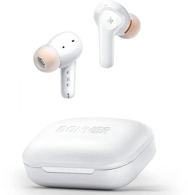 Main image of Wireless Earbuds Noise Cancelling, Bluetooth 5.2 Earphones with 5 x EarTips, 4 Mic Clear Calls, 12mm Drivers, App for Custom EQ, 32H Playtime, Fast Charging, Transparency - Dobuds ONE,White