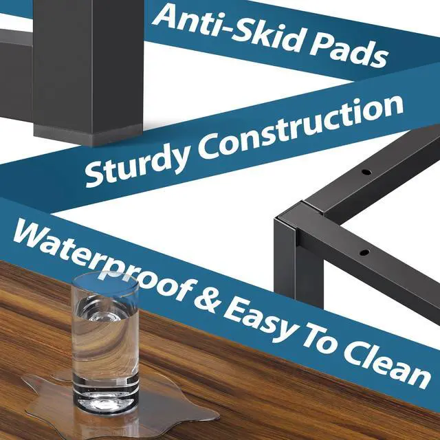 Alt view image 5 of 7 - Mission 40-Inch Home Office Computer Desk, Walnut