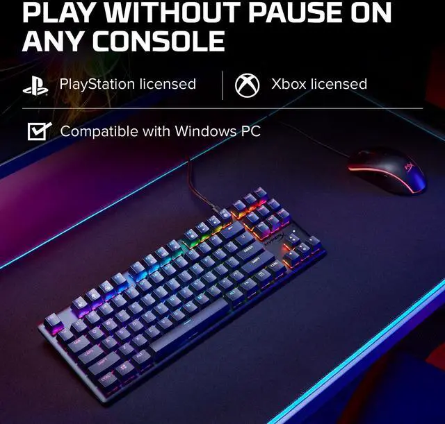 Alt view image 4 of 6 - Alloy Origins Core - Tenkeyless Mechanical Gaming Keyboard, Software Controlled Light & Macro Customization, Compact Form Factor, RGB LED Backlit, Tactile  Aqua Switch,Black