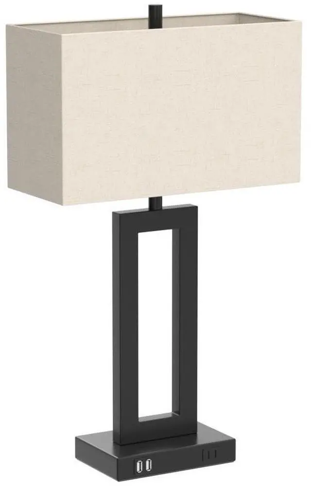 Alt view image 4 of 7 - Set of 2 Touch Control Table Lamp with 2 USB Ports, 3-Way Dimmable Modern Nightstand Lamp Sets Bedside Touch Desk Lamp with Fabric Cream Shade For Bedroom Table Living Room Reading, Included Bulbs