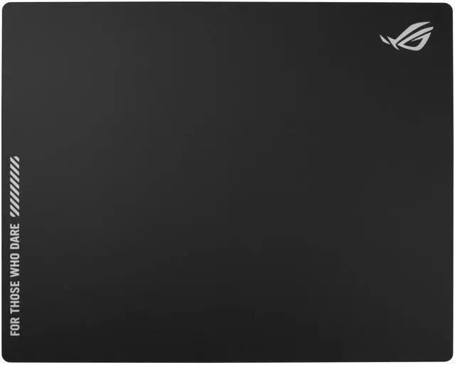 Main image of ROG Moonstone Ace L Glass Gaming Mouse Pad 19.7 x 15.7, Ultra-Smooth Matte Tempered Glass for Quiet Ultrafast Glides, Impact/Scratch Resistant, Easy to Clean, Anti-Slip Silicone Base - Black
