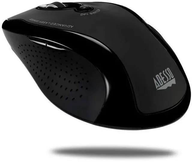 Alt view image 2 of 6 - WKB-1500GB - Wireless Ergonomic Desktop Keyboard and Laser Mouse with Split Keys Design and Palm Rest for Comfort, Long Battery Life, Nano Receiver - Compatible for PC & Windows XP/7/8/10,Black