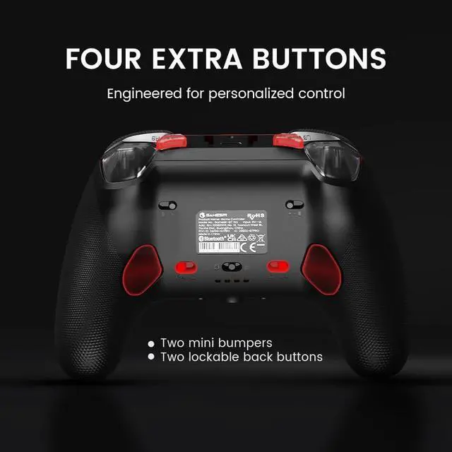 Alt view image 6 of 7 - G7 Pro Wired Controller for Xbox Series X|S, Xbox One, Wireless Gamepad for PC&Android with TMR Sticks, Hall Effect Analog Triggers, 1000Hz Polling Rate, 3.5mm Audio Jack - Black