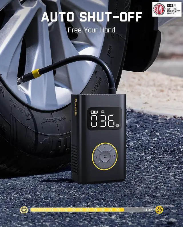 Alt view image 5 of 7 - X9 Pro Portable Tire Inflator for Compact Car, 1Min Fast Inflate